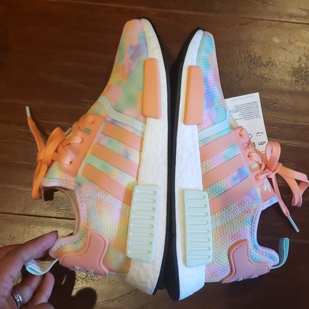 Adidas NMD R1 Tie Dye Athletic Sneakers - Picture 13 of 15